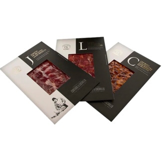 Club del Gourmet Sortido  Fatiado à Mão 100% Ibérico Bolota 3x80g Presunto + Lombo + Chouriço 240 g