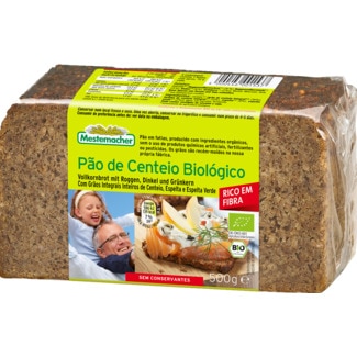 Mestemacher Pão de Centeio Biológico embalagem 500 g