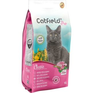 Catfield Arei para Gato Talco Pro embalagem 15 L