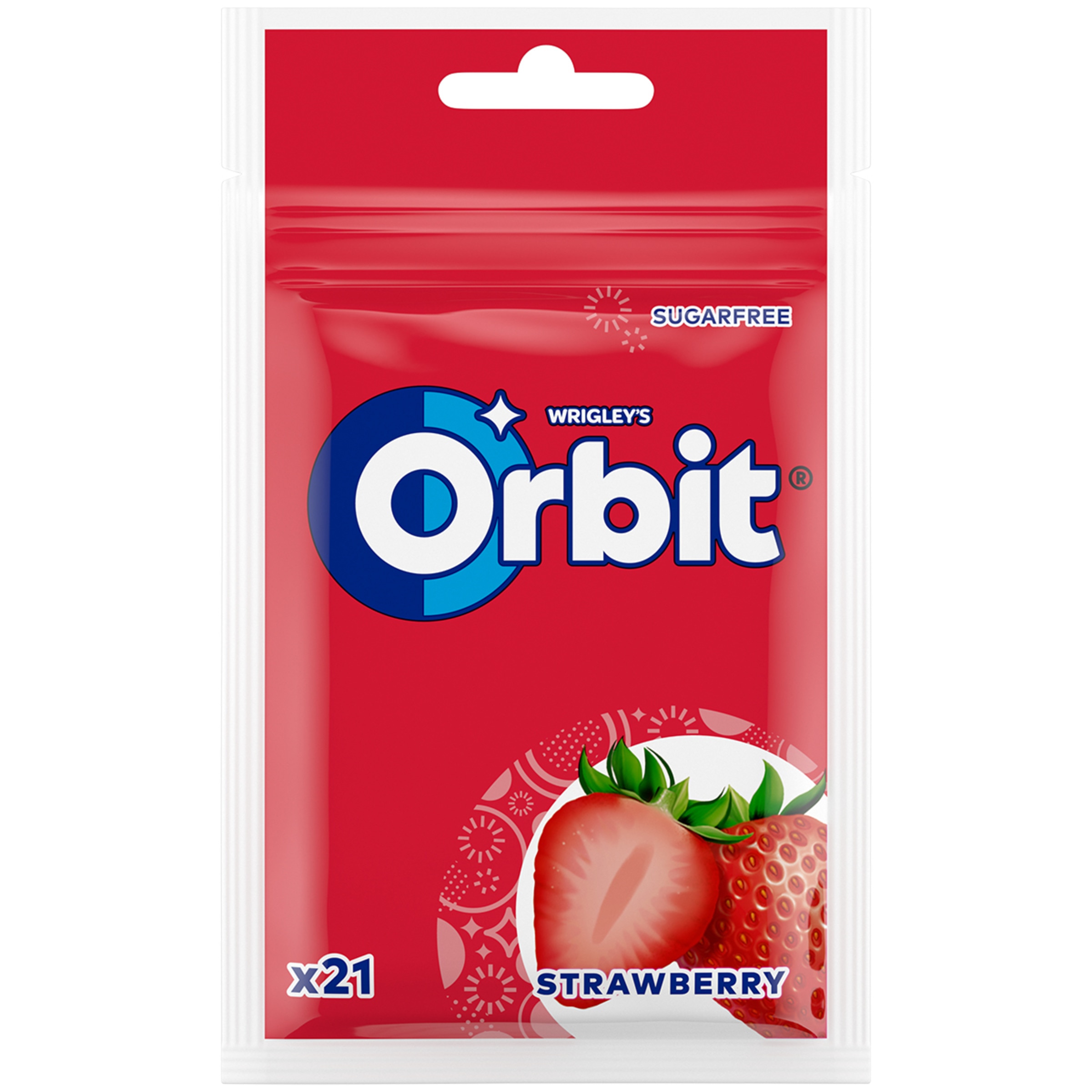 chicles con sabor a fresa sin azúcar