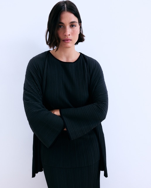 Couchel - Chaqueta de punto de mujer lisa.