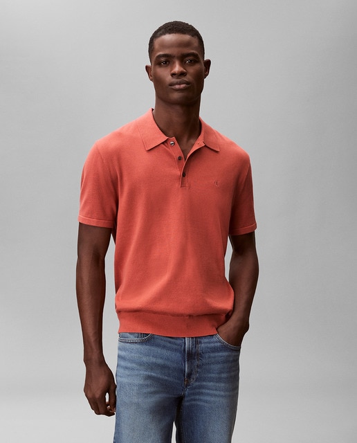 Calvin Klein - Polo de punto Hombre manga corta.
