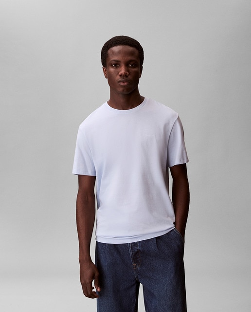 Calvin Klein - Camiseta Hombre con micrologo.