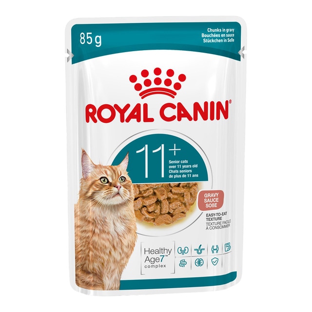 Royal Canin – Comida húmeda para gatos sénior Royal Canin trocitos en salsa 85 g.