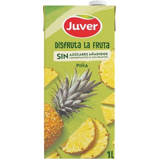JUVER DISFRUTA bebida de zumo de piña a partir de concentrado sin azúcares añadidos brik 1 l