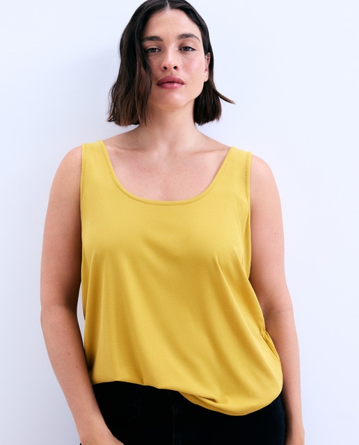 Couchel - Camiseta de mujer de tirantes con ribete.