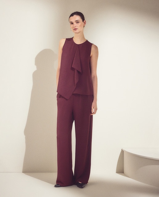 Woman El Corte Inglés - Pantalón de mujer circular tumbleado liso.