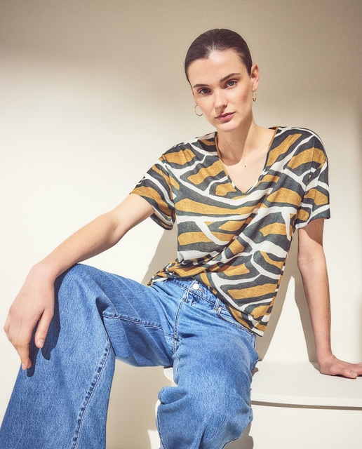 Woman El Corte Inglés - Camiseta lisa de manga corta de mujer.