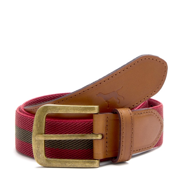 Verhunt - Cinturón de hombre bicolor elástico.