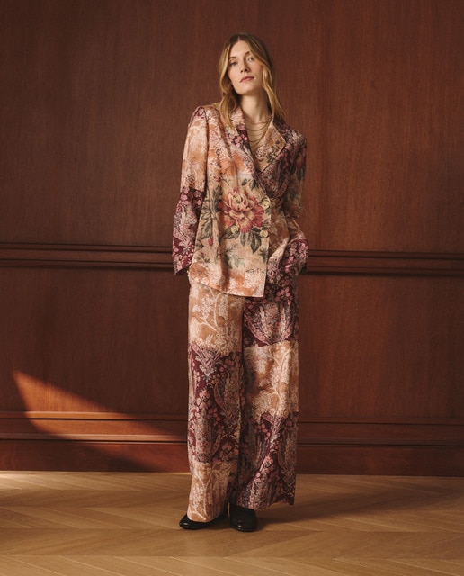 Lloyd's - Pantalón ancho de mujer patchwork.