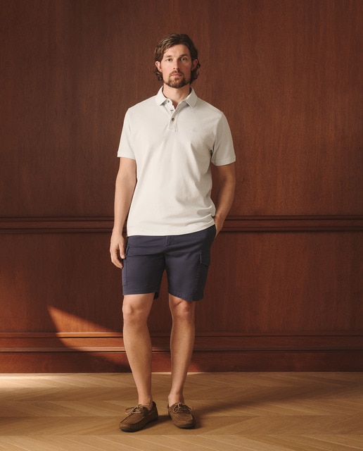 Lloyd's - Bermuda cargo de hombre en algodón elástico lavado.