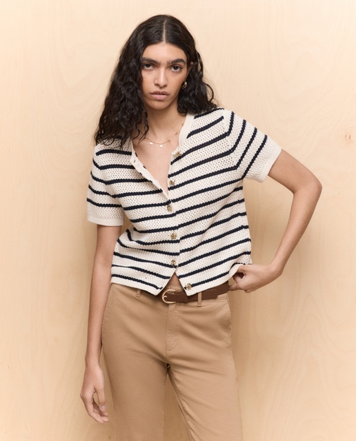 Easy Wear - Chaqueta de punto estampada de mujer.