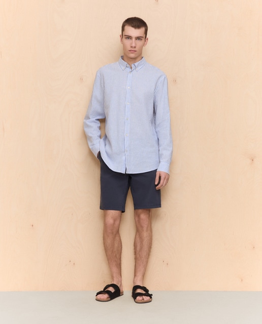 Easy Wear - Bermuda algodón stretch de hombre con cordón.