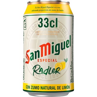 SAN MIGUEL Helles Bier Radler mit natürlichem Zitronensaft Dose 33 cl