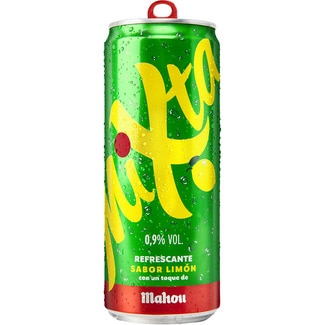 MIXTA SHANDY MAHOU cerveza rubia sabor limón lata 33 cl