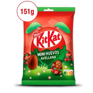 Mini huevos de chocolate y avellanas para Pascua bolsa 151 g - Nestle Kit Kat