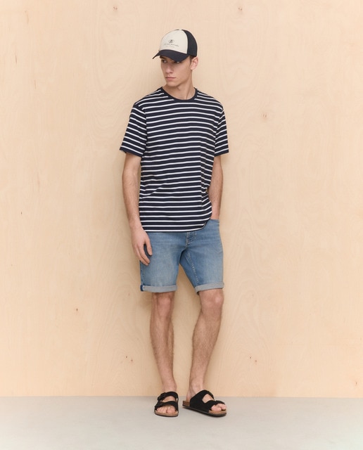Easy Wear - Bermuda de hombre 5 bolsillos denim stretch.