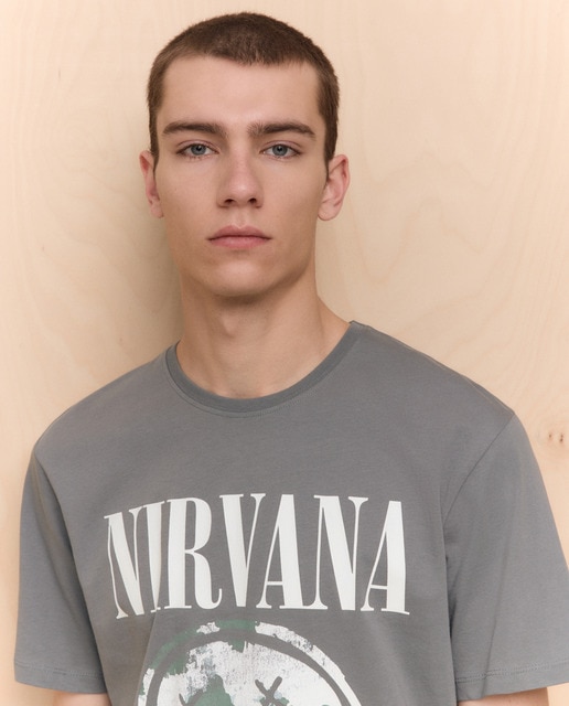 Easy Wear - Camiseta de Nirvana de manga corta de hombre.