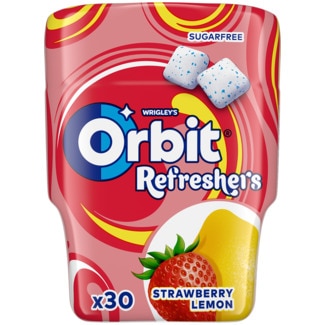 Orbit Pastilha Elástica Morango Refresh embalagem 67 g