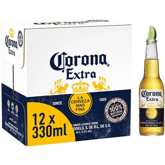 CORONA cerveza rubia mejicana pack 12 botellas 33 cl
