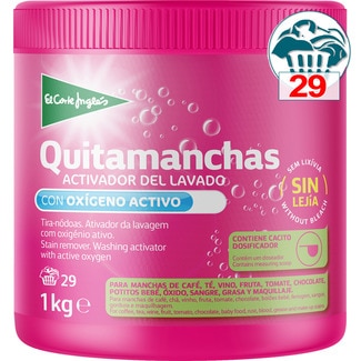 EL CORTE INGLES Fleckenentferner-Waschaktivierer mit aktivem Sauerstoff ohne Bleichlauge Topf 1 kg