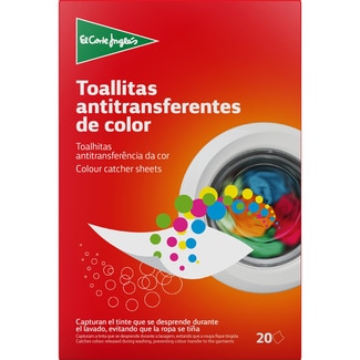 EL CORTE INGLES Anti-Verfärbungstüchlein Box 20 Einheiten