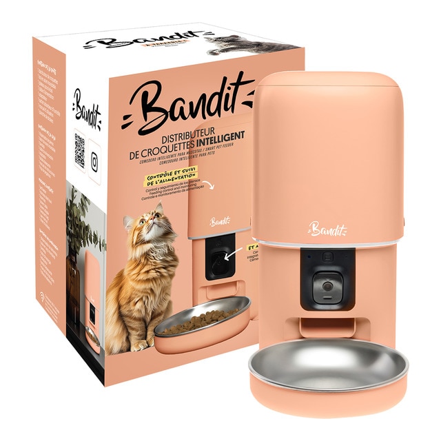 Bandit - Comedero eléctrico para gatos y perros pequeños Bandit
