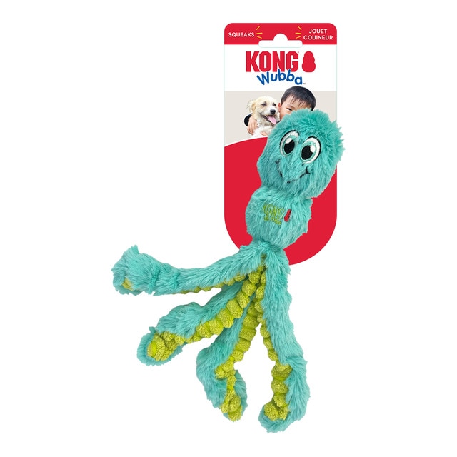 Kong - Juguete Wubba Octopus Assorted S para perros Kong