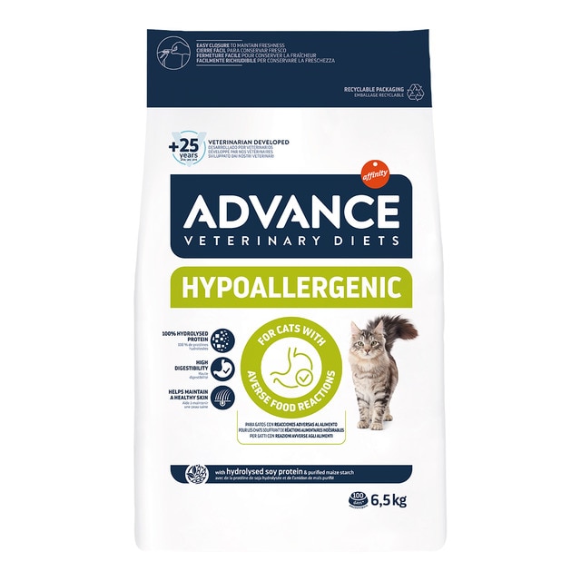 Advance Veterinary Diets - Pienso para gatos adultos Advance Hypoallergenic Dietas veterinarias