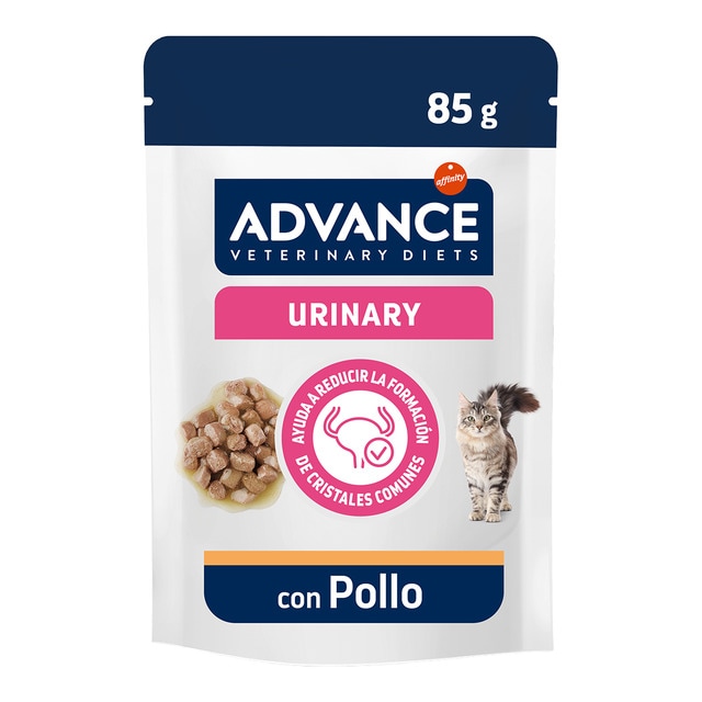Advance Veterinary Diets – Comida húmeda para gatos adultos Advance Urinary Dietas Veterinarias pollo 85 g.