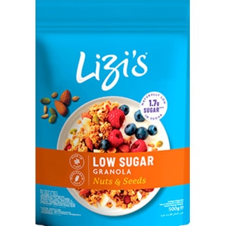 Lizi's Granola Low Sugar embalagem 500 g