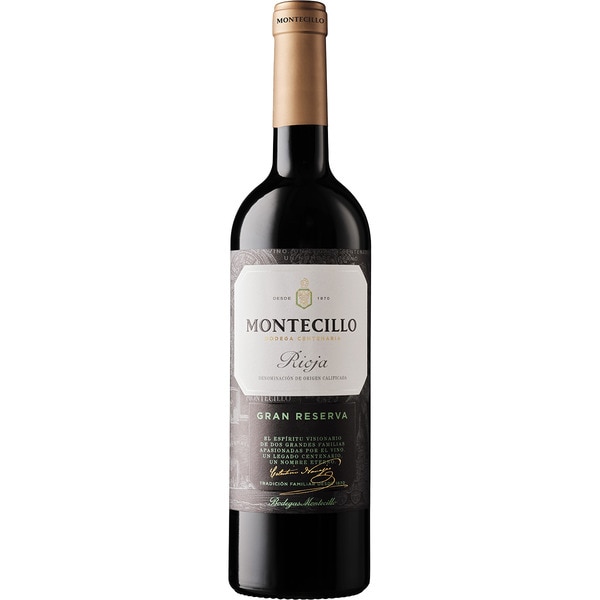 vino tinto gran reserva DOCa Rioja botella 75 cl - Montecillo