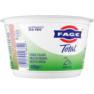 Griego natural 2% grasas envase 450 g - Fage