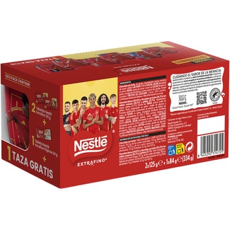 Pack 2 tabletas de chocolate extrafino de 125 g + 1 tableta de chocolate filipinos de 84 g caja 334 g - Nestle Extrafino