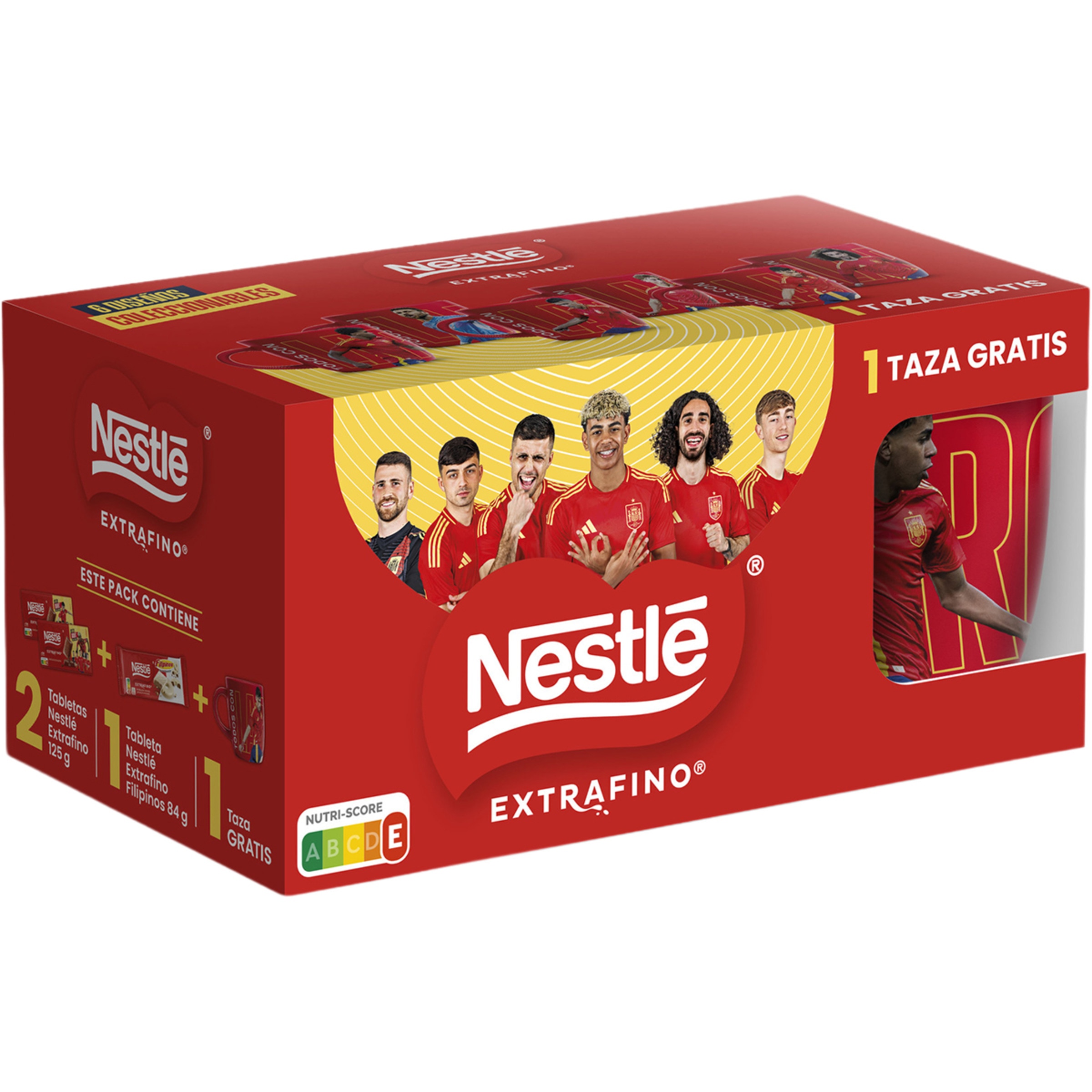 pack 2 tabletas de chocolate extrafino de 125 g + 1 tableta de chocolate filipinos de 84 g