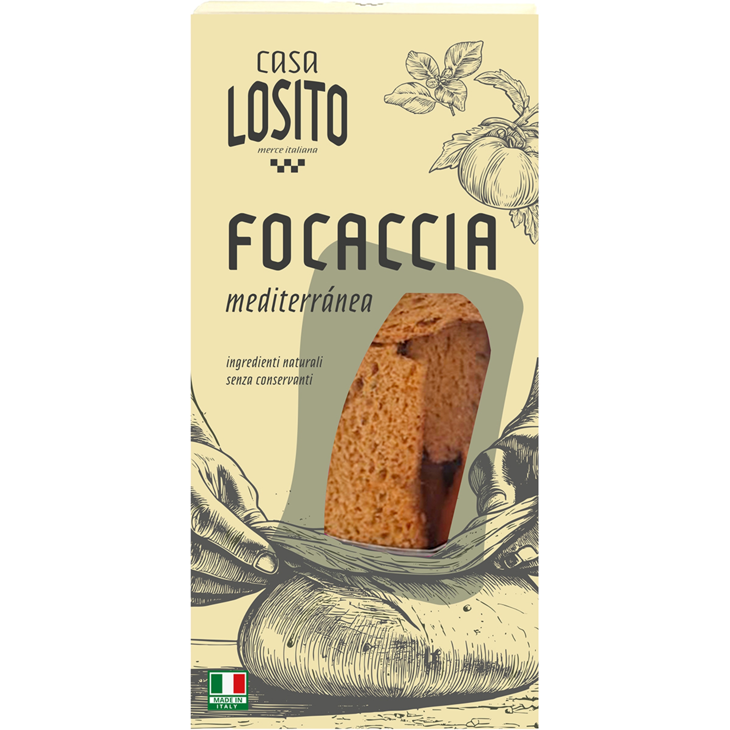 focaccia mediterránea