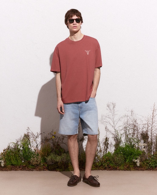 Green Coast - Bermuda denim de hombre straight.