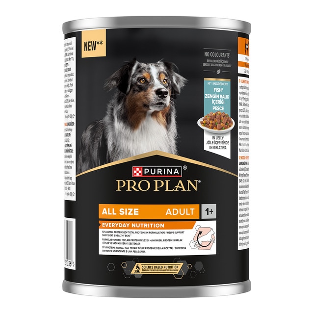 Purina Pro Plan - Comida húmeda para perros adutos Purina Pro Plan pescado en gelatina 400 g.