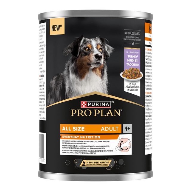 Purina Pro Plan - Comida húmeda para perros adultos Purina Pro Plan pavo en gelatina 400 g.