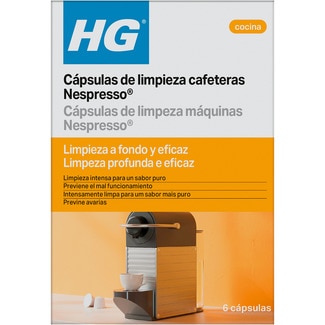 HG Reinigungskapseln für Nespresso-Maschinen Box 6 Einheiten