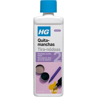 HG Fleckenentferner 2 speziell für Filzstift-, Fett-, Öl- und Bitumenflecken Topf 50 ml