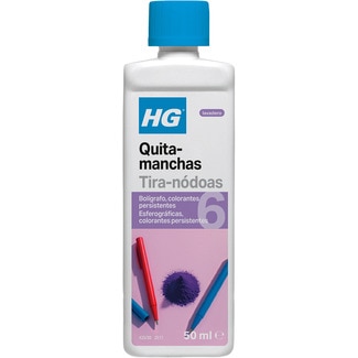 HG Fleckentferner 6 speziell gegen hartnäckige Kugelschreiber- und Farbstoffflecken Topf 50 ml