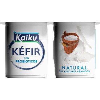 Kaiku Kéfir Natural Pack 4 unidades embalagem 125 g
