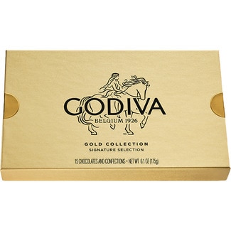 Bombones surtidos Gold collection 15 piezas estuche 163 g - Godiva