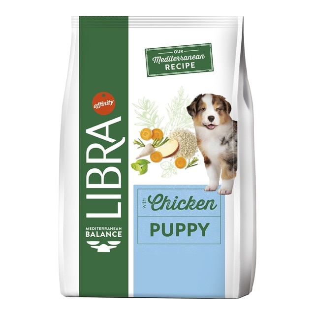 Pienso para perros cachorros Libra pollo y arroz