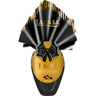 Lacasa Ovo de Chocolate 70% com Amêndoas embalagem 170 g