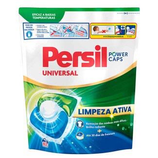 Persil Detergente Máquina Roupa Cápsulas Universal embalagem 62 doses