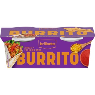 arroz y frijoles para burrito pack 2