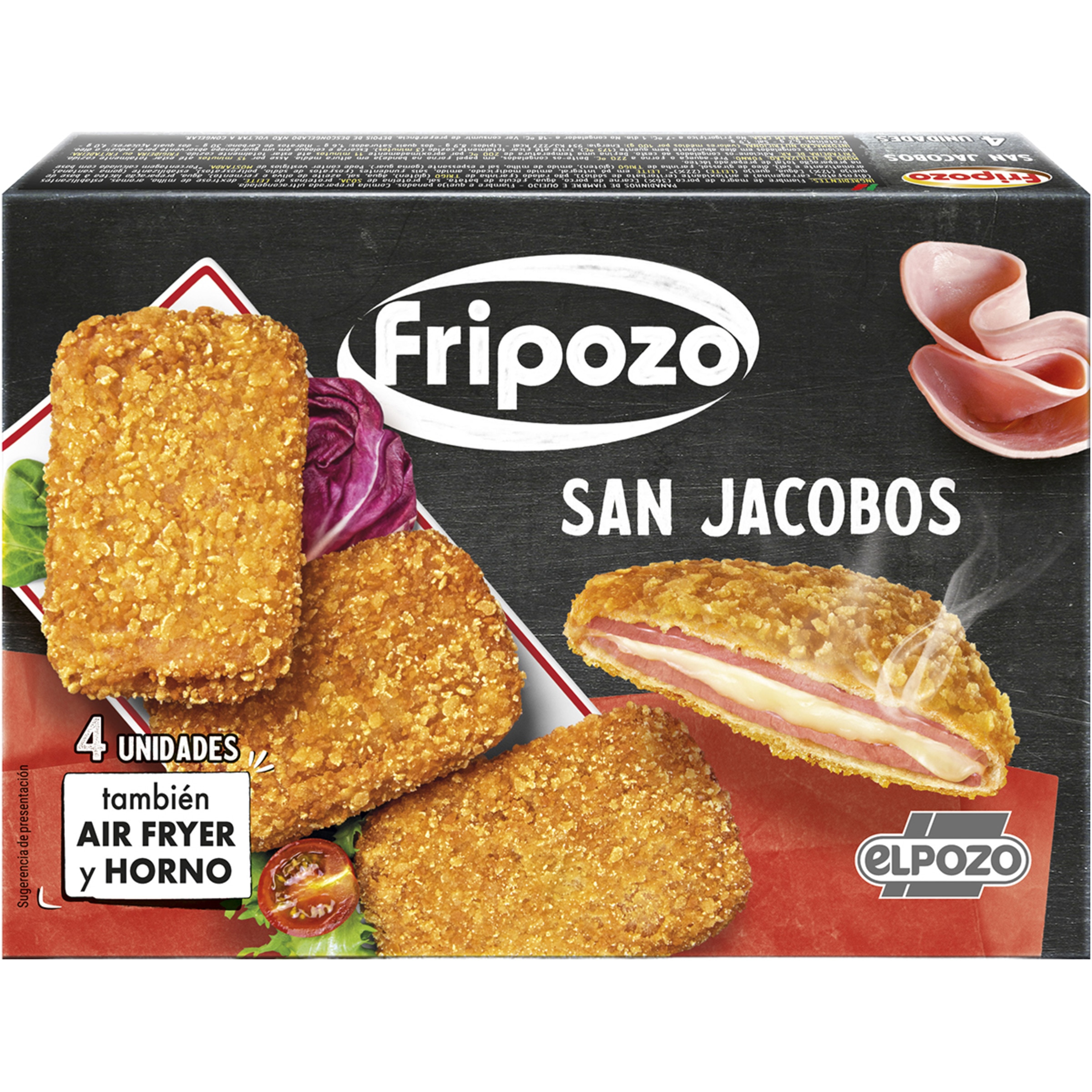 san jacobos jamón y queso empanado 4 unidades