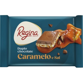 Regina Chocolate Branco Duo Caramelo Salgado tablete 130 g